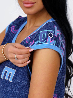 Халат женский, цвет синий