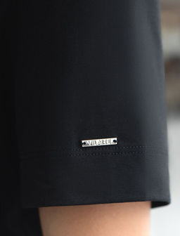 Свободная футболка из премиального хлопка с эластаном - Vilatte фото 6