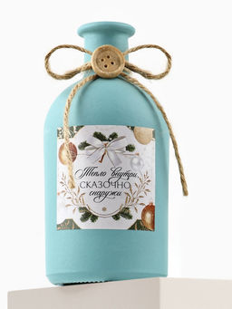 Ваза для цветов стеклянная Новый год: тепло внутри, 13.7?6.3 см