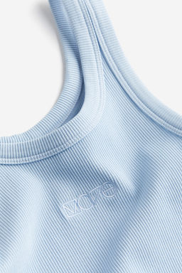 Top de deporte cropped seamless en DryMove - H&m фото 7