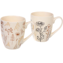 Цена за 2 шт. Кружка керамическая 380мл "Летнее настроение"