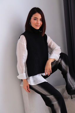 Martichelli Жилет вязаный чёрный  фото 26