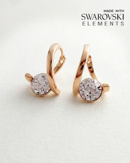 Серьги с кристаллами Swarovski