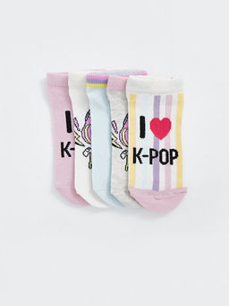 K-pop Desenli K?z ?ocuk Patik ?orap 5li - Waikiki фото 2