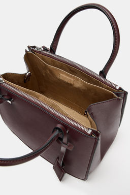 MINI CITY BAG WITH DOUBLE HANDLE - Zara фото 6