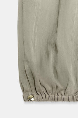 PANTAL?N BOMBACHO CINTURA EL?STICA / Gris topo - Zara фото 9