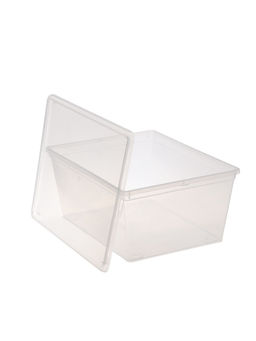 Ящики пластиковые для хранения, с крышкой, набор 2 шт.: 10 л, 16 л, прозрачно-матовый - Соломон фото 12