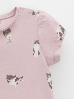 КР 302455/розово-бежевый 2706 Н082 к639 фуфайка (футболка) д/дев яс