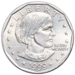 Монета 1 доллар 1999 года P США