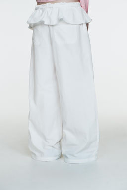 NYLON TROUSERS WITH OVERLAY WAIST - Zara фото 5