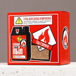 Подарочный набор косметики Охлади свой пыл, гель для душа во флаконе канистры 300 мл и мочалка для тела, аромат мужского парфюма, HARD LINE  фото 10