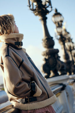 DOUBLE-FACED JACKET WITH TABS - Zara фото 4