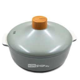 Кастрюля низкая 24 см Zium Happycall, Корея Акция