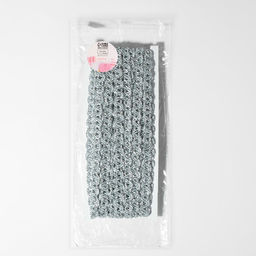 Тесьма декоративная, 10 мм, 10 ± 1 м, цвет серебряный