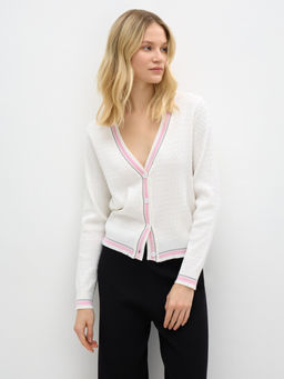 Conso/KCL 240701 - milk/pink Кардиган женский  фото 2