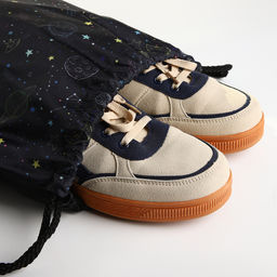 Мешок для обуви Космос, 32*0,5*40 см, отд на шнурке, черный - Simaland фото 4