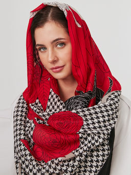 Большой, мягкий, тонкий и очень нежный двусторонний палантин