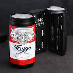 Подарочный набор инструментов в банке Будь всегда первым, 13 предметов