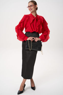 Рубашка Кристл (красный) - Эльза фото 4