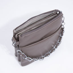 Сумка кросс-боди на молнии, цвет бронзовый - Simaland фото 7