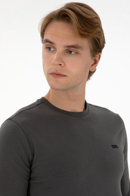 Erkek Gri Basic Sweatshirt Sepette S_rpriz _ndirim - U.s. polo assn фото 2