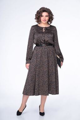 Платье Swallow 484 шоколадный ибрис фото 7