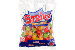 Strike, карамель на палочке ассорти, 565 г