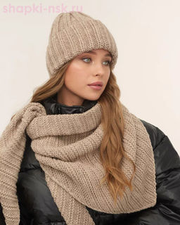 LS 57 PL 57 Комплект женский флис (колпак+косынка) (56-58)