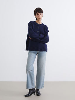 Bisiklet Yaka Kad?n Triko Kazak