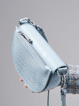 Сумка кожаная Azaro 31032 голубая вода