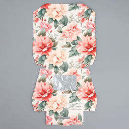 Цена за 10 шт. Кондитерская упаковка, коробка с ламинацией «Цветочный», 10 х 8 х 3.5 см