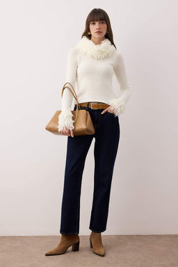 Ekru Triko Kazak TWOAW26KZ00261 - Trendyolmilla фото 4