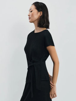 Топ с декоративным узлом и люрексом / Zarina