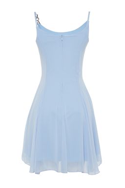 TRENDYOLMILLA Siyah A-Kesim Astarl? Dokuma Sifon K?sa Abiye Gece Elbise TPRSS23EL00033  фото 8