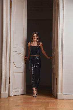 Кроп-топ с пайетками - Mollis фото 7