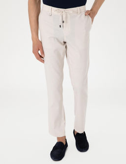Bej Slim Fit Kuma_ Pantolon