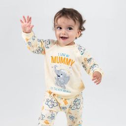 CRB wear/CWNB 90047-21-285 Комплект для мальчика (джемпер, брюки), экрю/Ex.Cherubino  фото 2