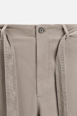TEXTURED TROUSERS WITH BELT - Zara фото 27