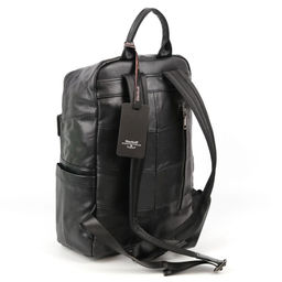 Мужской кожаный дорожный рюкзак 9240 Блек - Dff фото 3