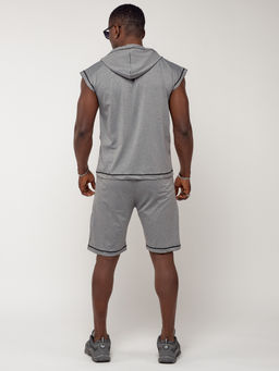 Спортивный костюм летний мужской светло-серого цвета 2262SS - FUYOUKAI фото 5