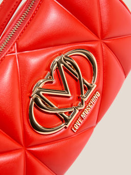 Кросс-боди LOVE MOSCHINO EMBOSSED Q Артикул 4561064, рубиновый  фото 2
