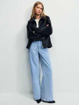 Джинсы wide leg с высокой посадкой / Zarina