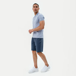 Футболка поло мужская MINAKU REGULAR FIT: серая, р-р 46