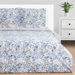 Постельное бельё Этель 1,5 сп Фиалки 143х215 см, 150х214 см, 70х70 см 2 шт, бязь, 125 г/м2  фото 8