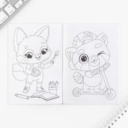 Цена за 2 шт. Подарочный набор, блокнот А6, 32 листа, наклейки, магнитные закладки «Для тех, у кого лапки»