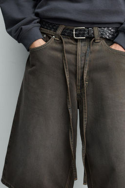 JORTS DENIM  CINTUR?N / Marr?n - Zara фото 5