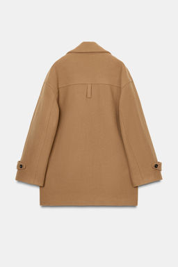 OVERSIZE WOOL BLEND COAT ZW COLLECTION LIMITED EDITION - Zara фото 6