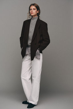 BLAZER CRUZADA OVERSIZE / Marr?n