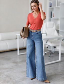 D39.337 Джемпер женский терракотовый