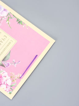 Цена за 2 шт. Пакет подарочный ламинированный Цветочный сад 26?12?32 см